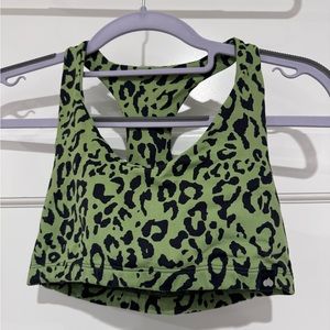 Booty by brabants green leopard sports bra